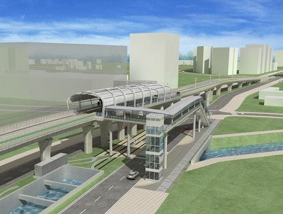 Строительство линии лёгкого метро в районе Даньшуй Нового Тайбэя завершено на 31%