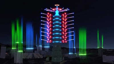Новогодний фейерверк на небоскрёбе Тайбэй-101 будет дополнен световым шоу